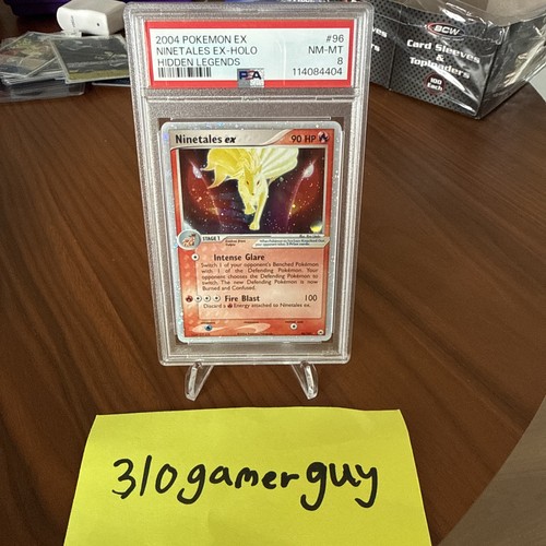 Pokemon 2004 EX Hidden Legends Ninetales Holo #96/101 PSA 8 NM-MT