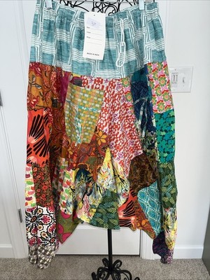 Floral Patchwork Harem Pants Boho Hippie Festival Unisex 2XL
