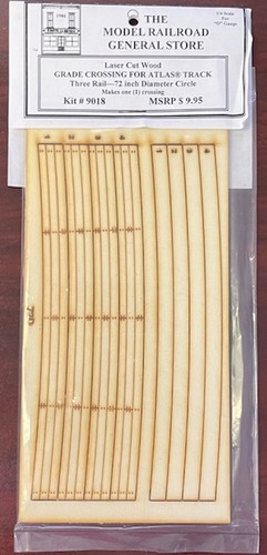 The Model Railroad General Store 9018 O Corte Láser Madera Grado Cruce para Atlas | Condition: New