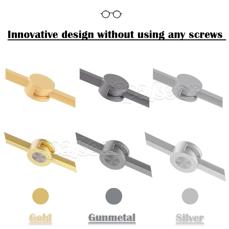 Gafas ELegant Lindberg con borde de titanio marco cuadrado sin receta Foto 2 de 4