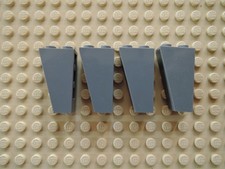 Lego 4 x Schrägstein Dachstein 2449 2x1x3 negativ neu dunkelgrau