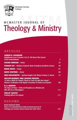 John J. H. Lee | McMaster Journal of Theology and Ministry | Taschenbuch (2025)