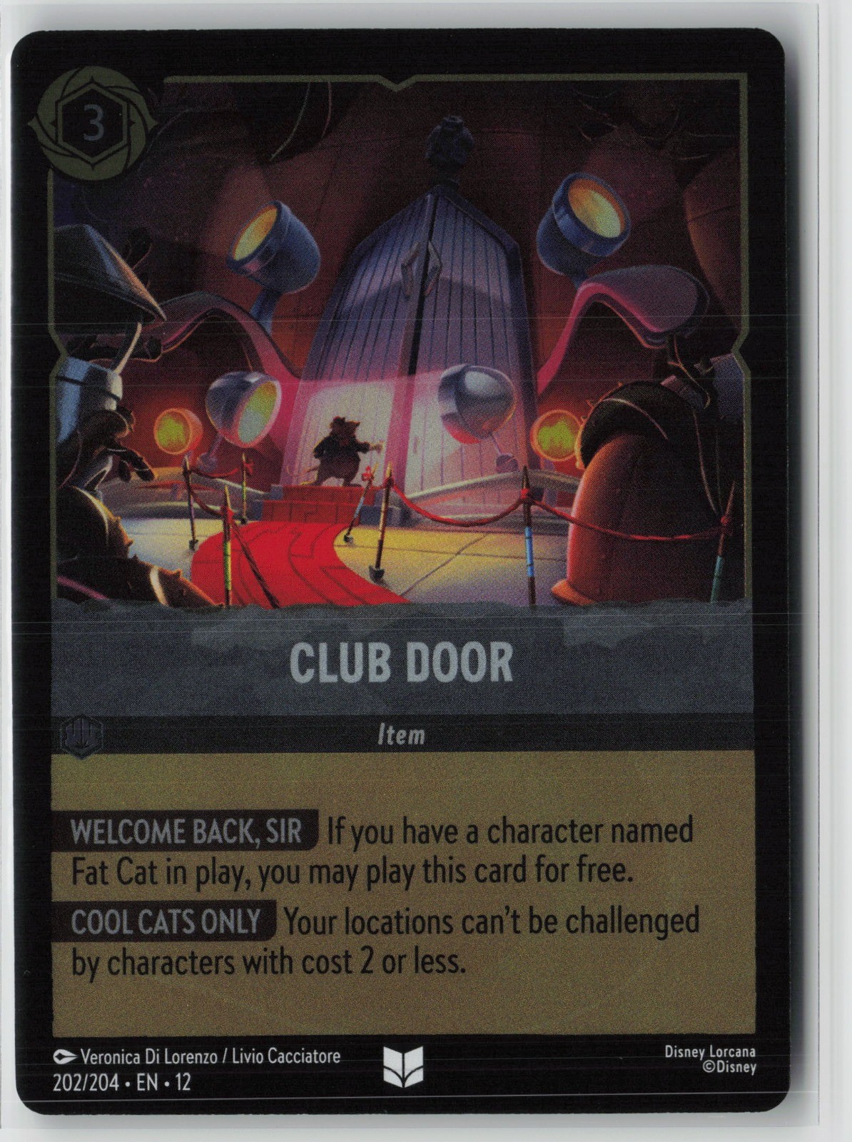 Club Door 202/204 Wilds Unknown Uncommon NM Cold Foil
