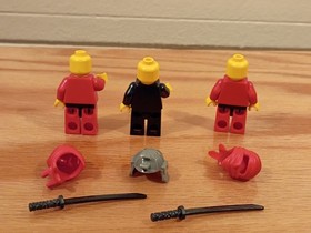 LEGO Castle: Ninja Fire Fortress 3052 & 6013 Samurai Showdown INCOMPLETE