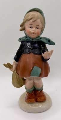 Fasold & Stauch Vintage Bavarian Porcelain Girl 6 3/4'' Figurine Germany