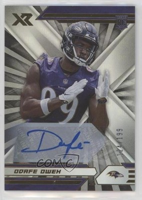 2021 Panini XR Rookies Auto 124/199 Odafe Oweh #127 Rookie Auto RC 1b3w