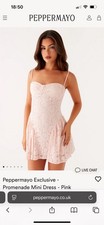 PepperMayo Promenade Mini Dress Pink Size 10/12