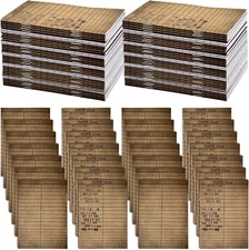 50 Pcs Book Lover Gifts Library Card Notebook Journals Bulk Small Notepad Lined
