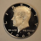 1969 *S*KENNEDY SILVER PROOF HALF  DOLLAR***NICE !*** FREE SHIPPING! C1395
