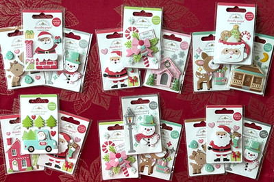 YOU CHOOSE - LOT OF 3 - DOODLE-POPS 3D STICKERS CHRISTMAS HOLIDAYS NO. 3