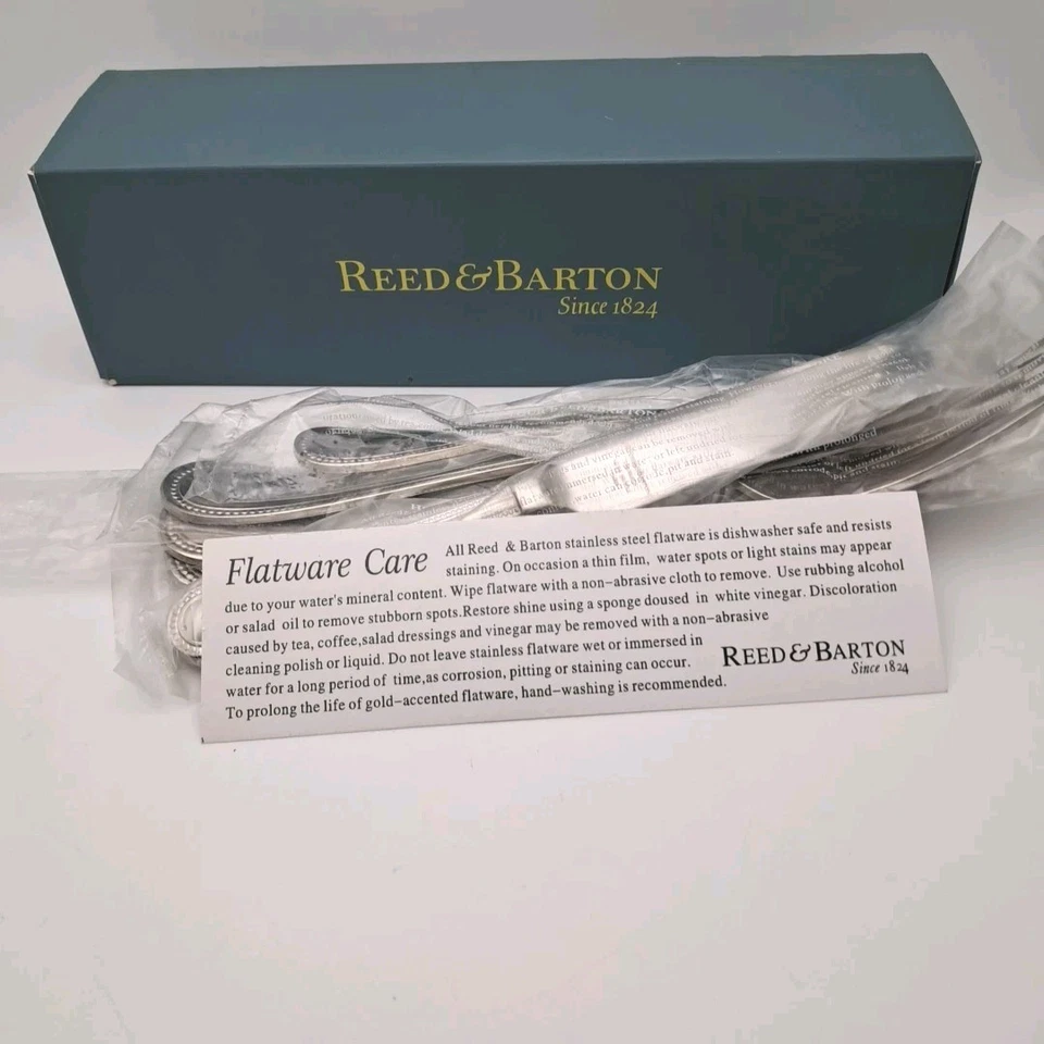 Reed & Barton Grand Hotel II 5 Piece Serving Set 18/10 Stainless Flatware NIB - Image 4 of 4