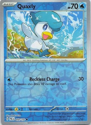 Quaxly 050/193 Paldea Evolved Common NM Pokemon TCG