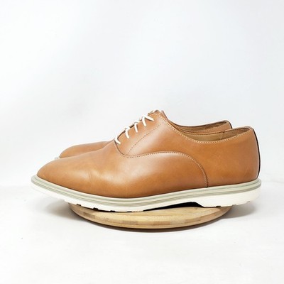 Dr Martens Bronson Shoes Mens 12 Brown Leather White Sole Lace Up Oxford Shoes