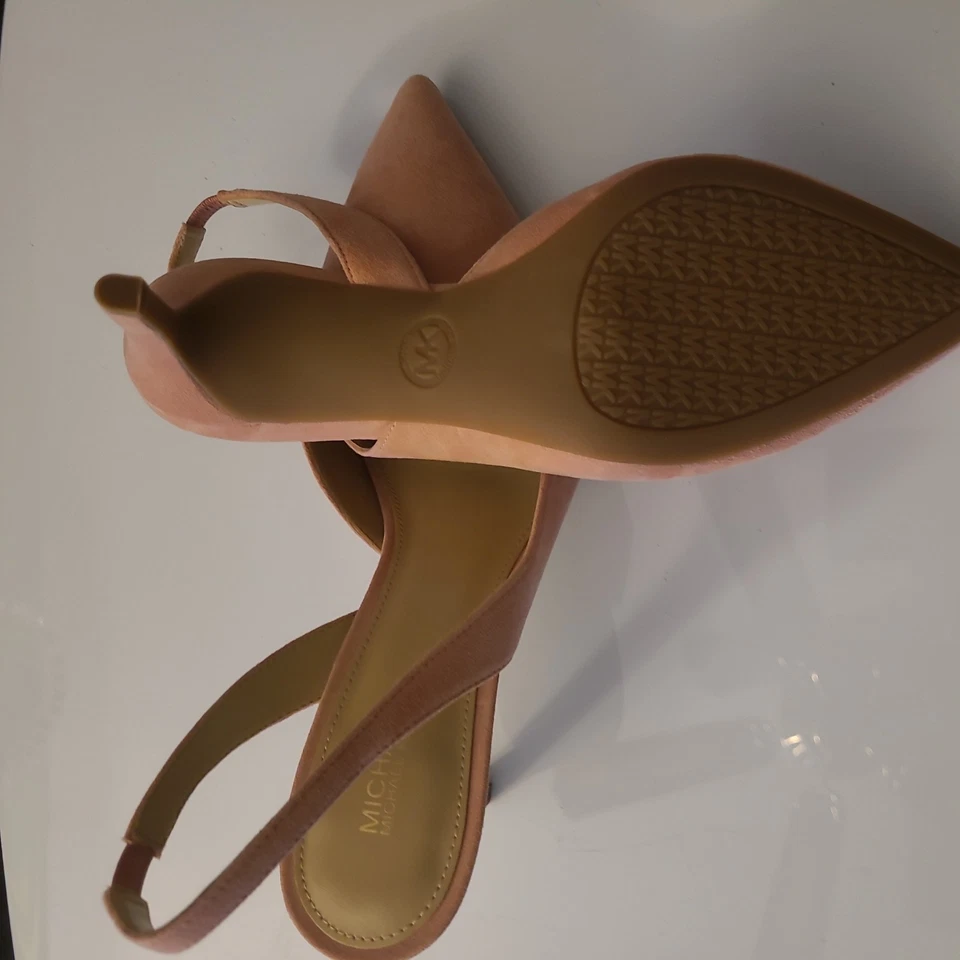 Zapatos de salón Michael Kors para mujer medianos de cuero con cordones Is Alina en gamuza rosa Foto 3 de 4