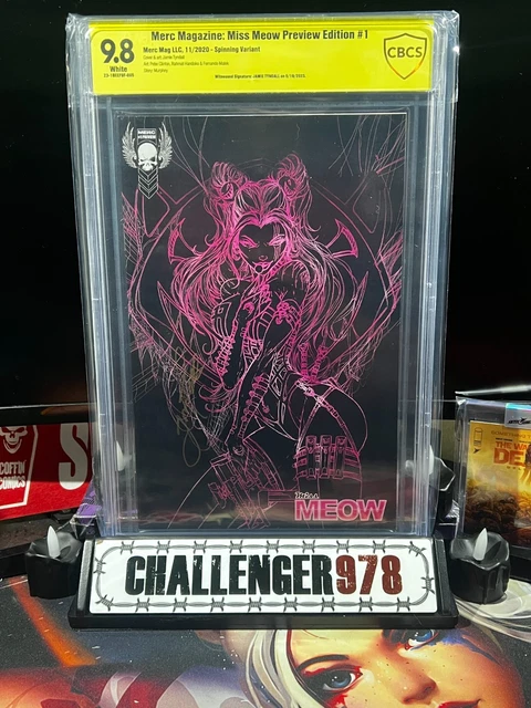 CBCS 9.8 Miss Meow Preview #1 Jamie Tyndall SIGNED SLAB