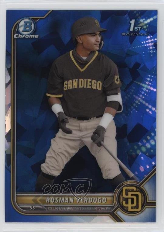 2022 Bowman Chrome Sapphire Prospects Rosman Verdugo #BCP-193 1g1q