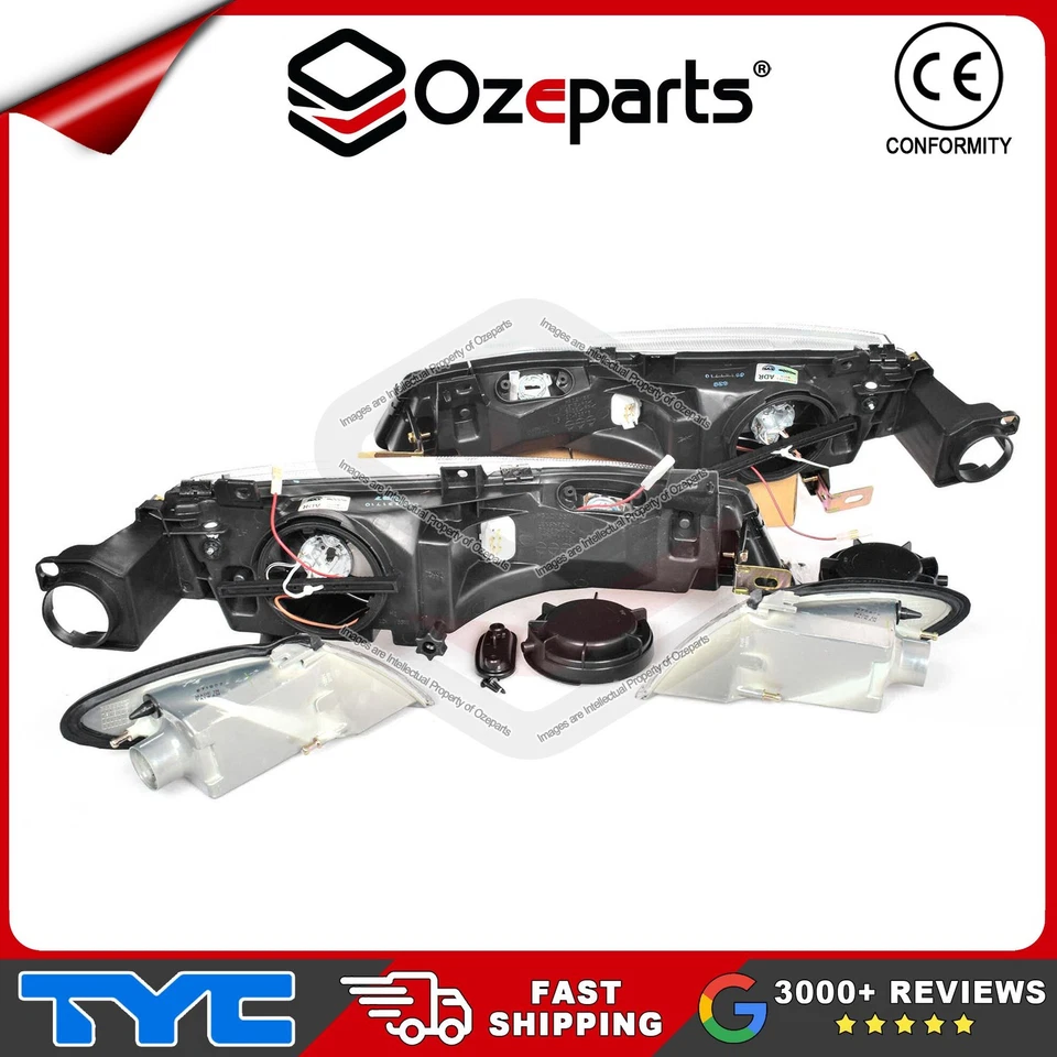 Pair LH+RH (4 pcs) Head Light Corner Lamp For Ford Falcon / Futura EF XH 94~99 - image 2 of 4