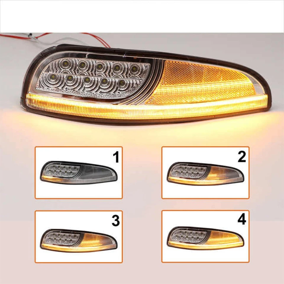 Luz de señalización lateral LED transparente sin errores para Chevy Corvette C5 97-04 Foto 2 de 4