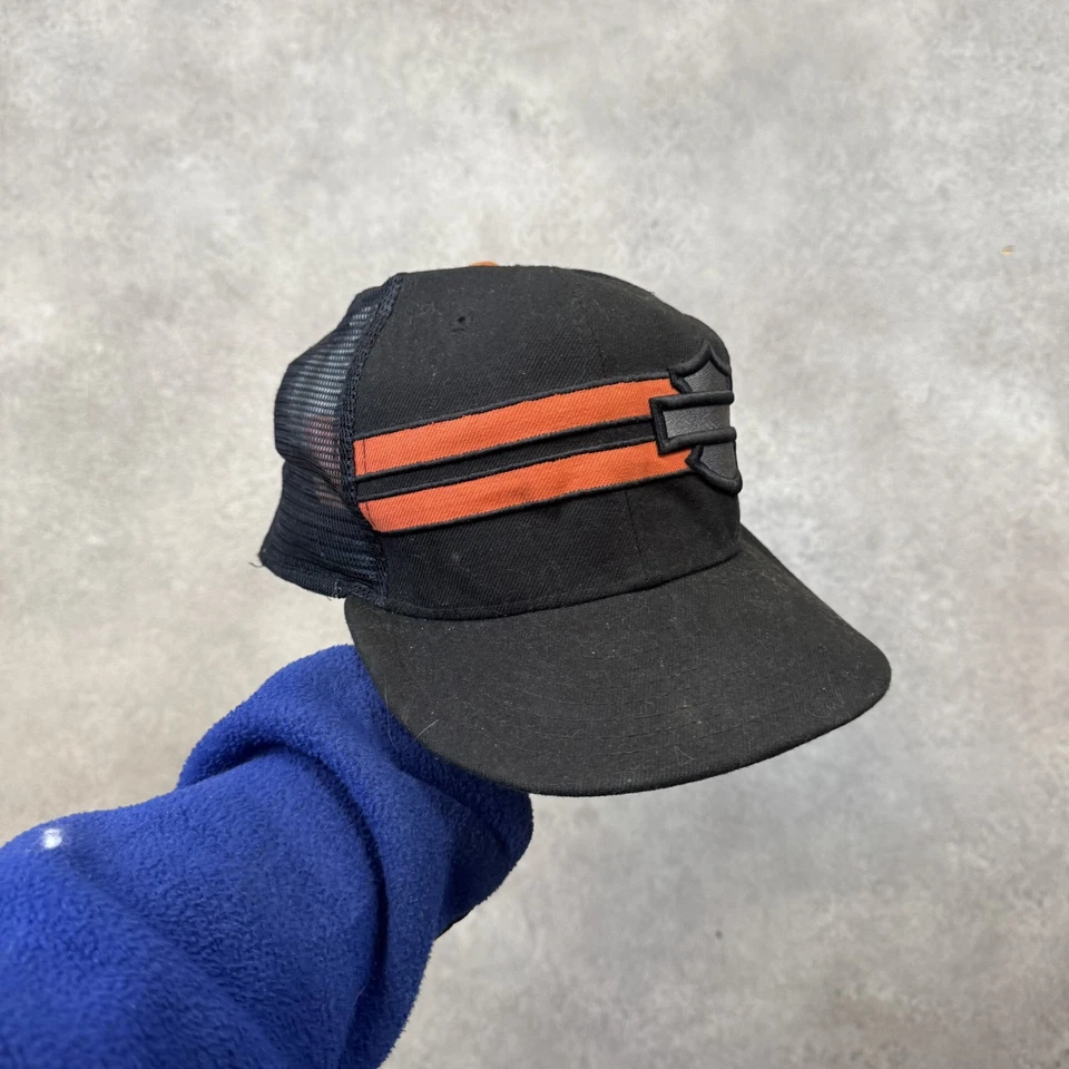 Casquette trucker Harley-Davidson homme 7 5/8 59FIFTY ajustée en maille, noir... - Photo 1/4