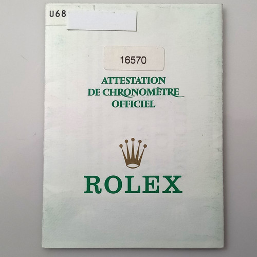 1997 ROLEX EXPLORER II REF 16570 U SERIAL GUARANTEE WARRANTY 100% AUTHENTIC