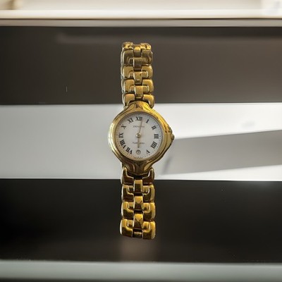 ZENITH VIAVENETO Date Quartz GWO VGC Gold Plated Case/Bracelet Ladies Watch