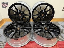 OEM 20" Porsche 991 991.1 911 Carrera S BBS Wheels Rims Gloss Black Narrow Body