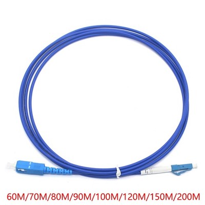 60M~200M Single Mode SC UPC to LC UPC Fiber Patch Cord Fiber Optic Simplex Cable
