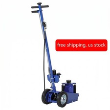 35 Ton Air Hydraulic Floor Jack - Heavy Duty Low Profile 10-21.19 Jack Blue