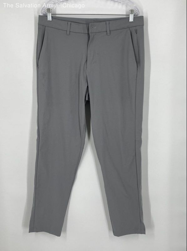 Lululemon Mens Gray Flat Front Straight Leg Casual Chino Pants Size XXL