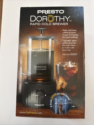 NEW Presto 02937 Dorothy Electric Rapid Cold Brewer - at Home in 15 mins