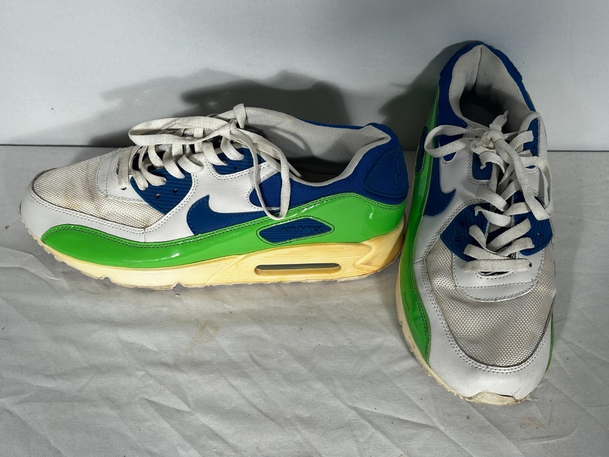 Nike Premium x Huarache Air Max Mean Green Blue Shoes Sneakers 333888-131  SZ 12 - Main Image