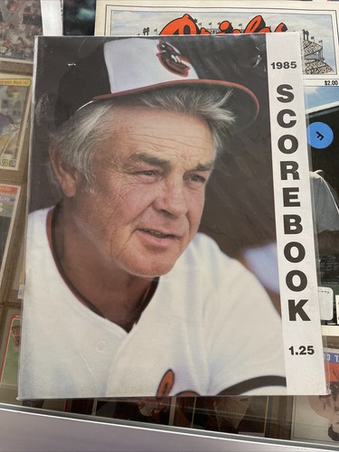 3 Baltimore Orioles Programs Earl Weaver, Lee May, Edward Bennett Williams 1980s - Picture 2 of 4