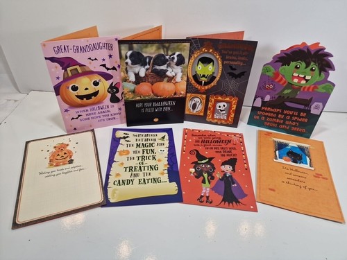 Hallmark Halloween Grußkarten für Kinder und Erwachsene, 8er Set, @24