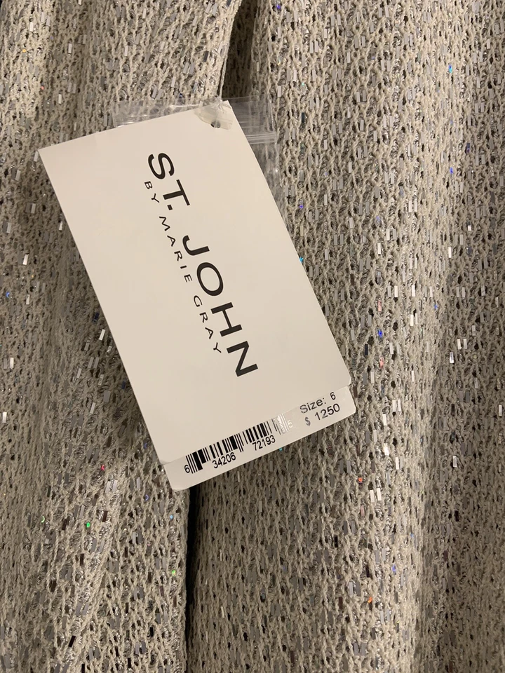 Chaqueta gris St. John Evening By Marie nueva con etiquetas  Foto 2 de 4