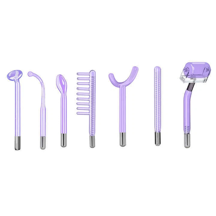 Red Purple Light Therapy Glass Electrode Wand Replacement for Face & Body