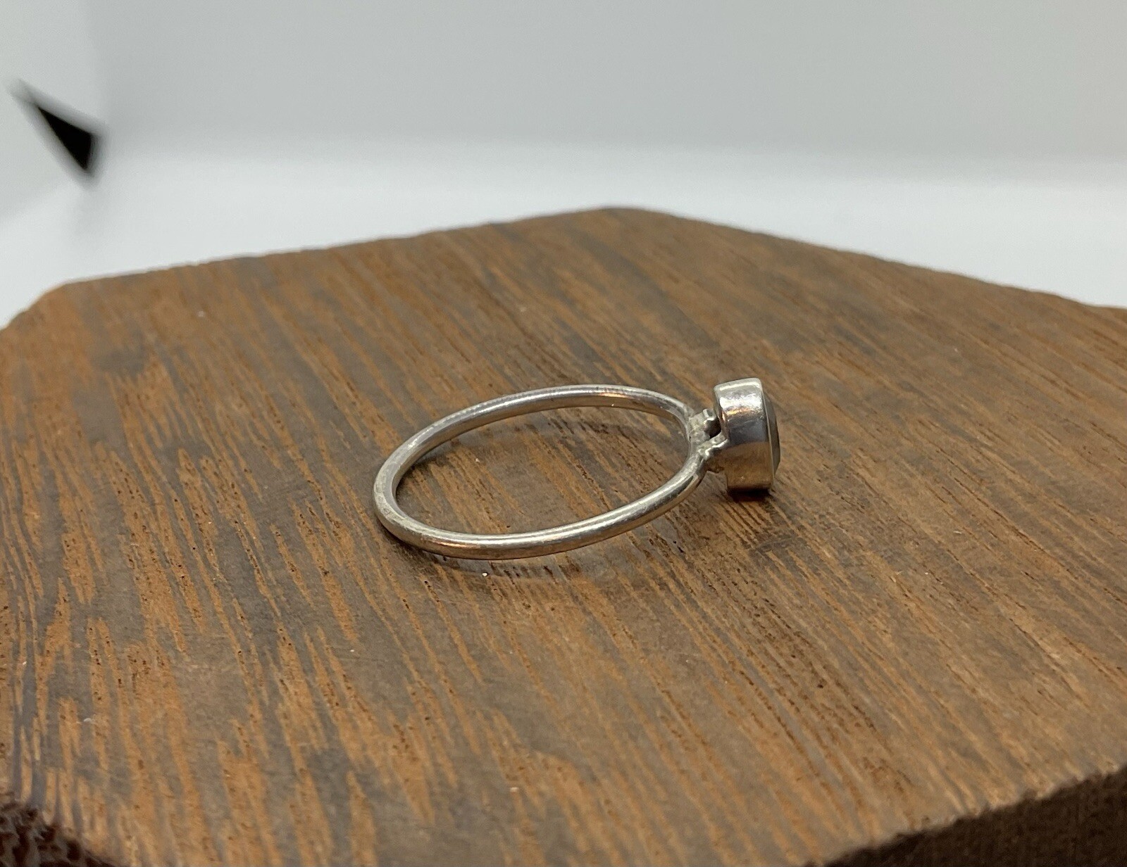 Labradorite Sterling Silver Ring Solitaire Oval P… - image 4