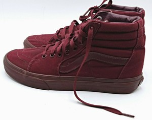 burgundy vans shoes high top