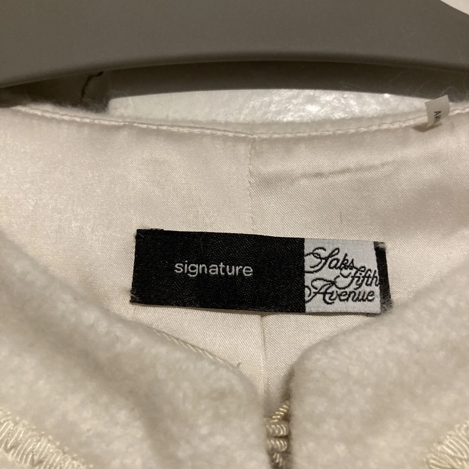 Saks Fifth Avenue Girls Bourne Jacket 14 Angora Wool Off-white New $568 - Image 2 of 4