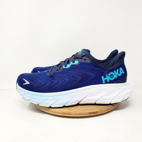 Hoka One One Arahi 6 Laufschuhe Herren 9 2E WIDE blau sportlich bequem Sneaker