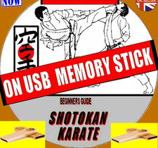 LEARN SHOTOKAN KARATE STEP BY STEP SELF DEFENCE MARTIAL ART TUITION USB DRIVE