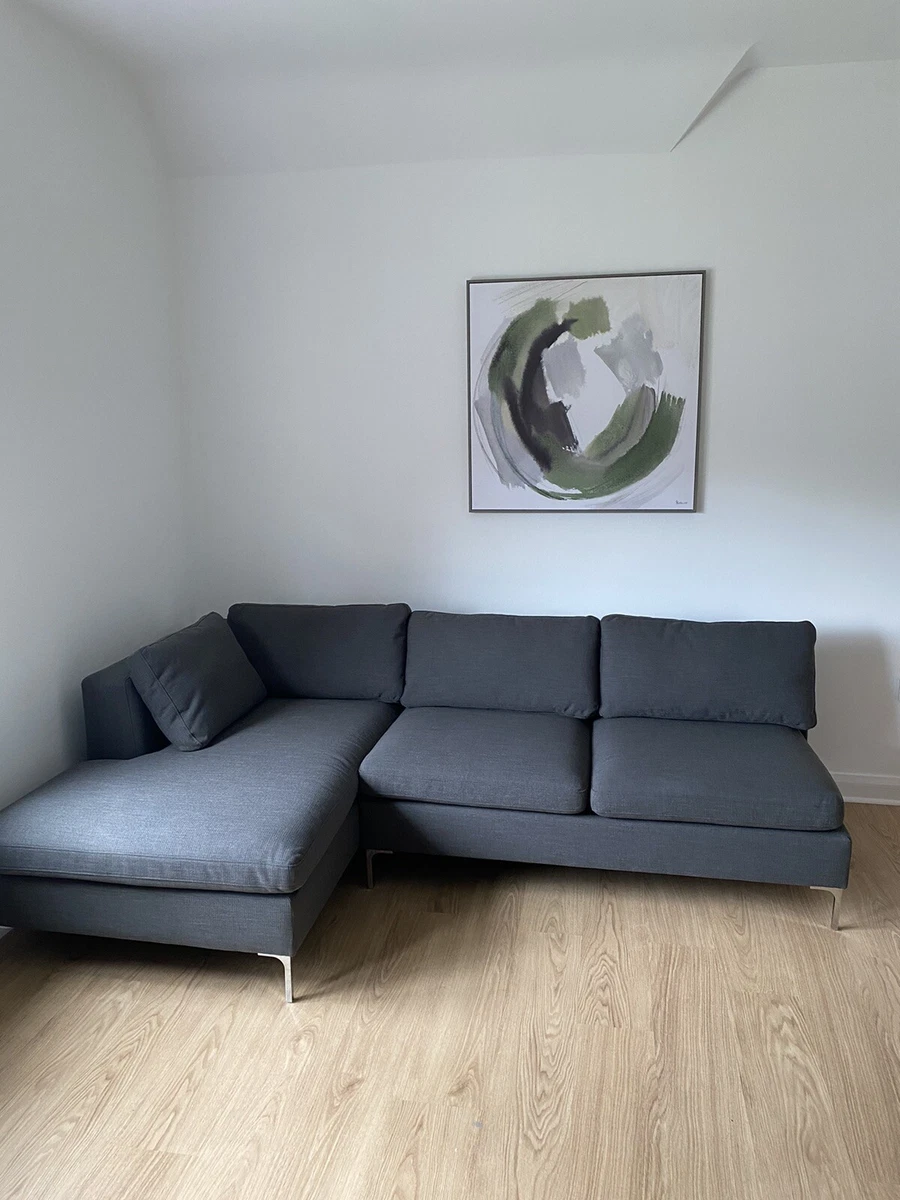 Made Monterosso LHF Corner Sofa In Oyster Grey RRP 1800 New