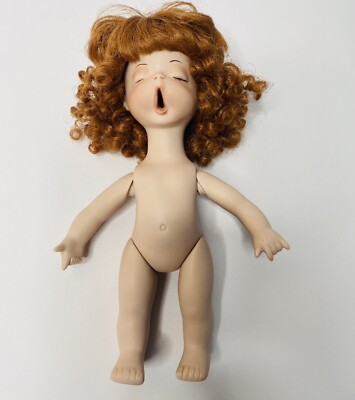 LA Rose open mouth 9  doll Red Curly Hair Cutie