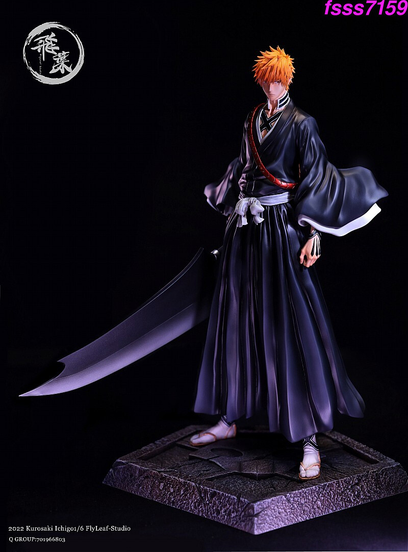 BLEACH FlyLeaf-STUDIO 黒崎一護 1.0 フィギュア FlyLeaf Studio Bleach Kurosaki Ichigo Resin Model Painted Statue