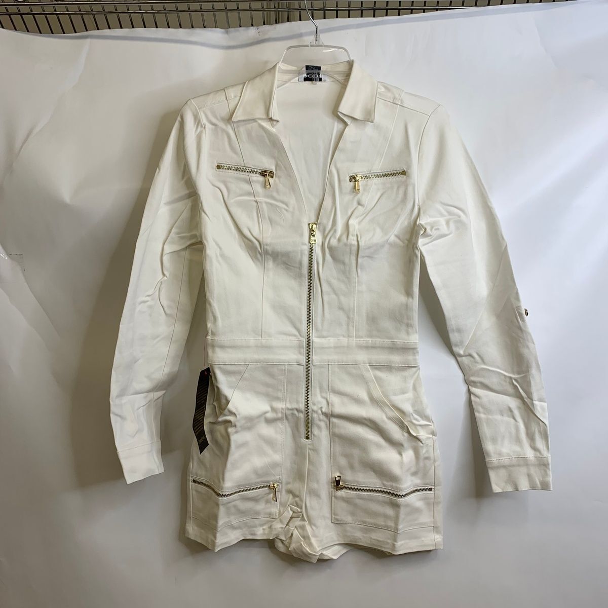 ♡bebe♡　0418 Women's bebe Embellished Full-Zip Hooded Sweater