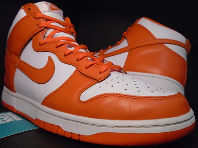 2021 NIKE SB DUNK HI RETRO SYRACUSE WHITE ORANGE BLAZE FLASH DD1399-101 13