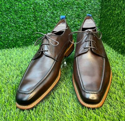 Floris Van Bommel Mens Brown Bike Toe Derby Sz US   UK   Lace Up Made in Italy
