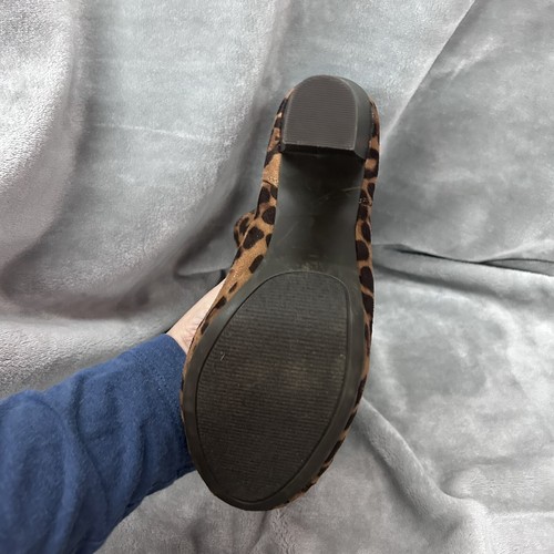 Madden Girl Leopard Print Animal Heeled Boots fall trend cheetah size 9.5 - Picture 7 of 15