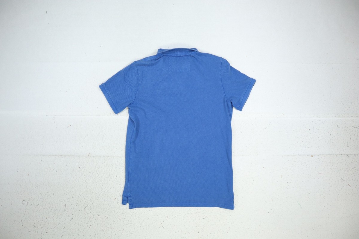 Superdry Vintage Athletic Polo Shirt Blue Short Sleeve