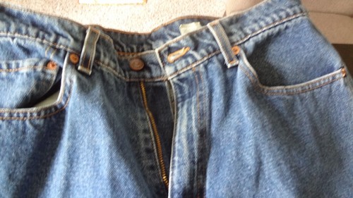 MEN'S PRE-OWNED LEVI'S RELAXED FIT BLUE JEANS 34 X 32 - Picture 2 of 9
