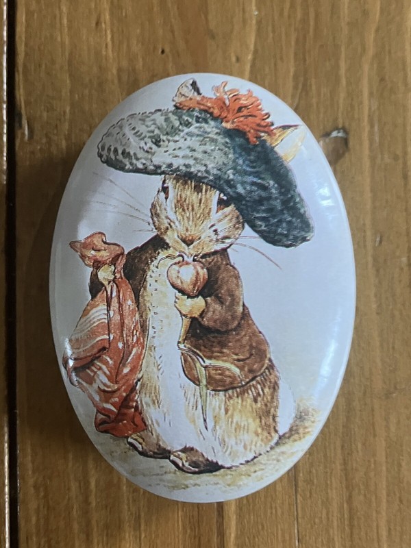 Vintage Beatrix Potter Creations Flat Ornament FW Schmid 1988 Rabbit